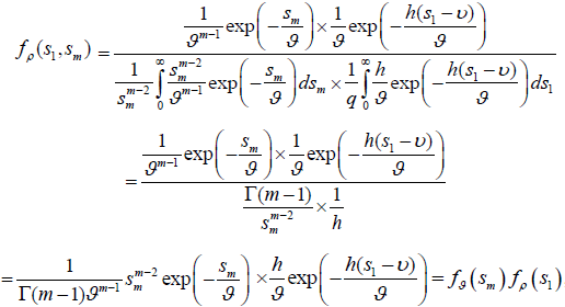 The probability density function